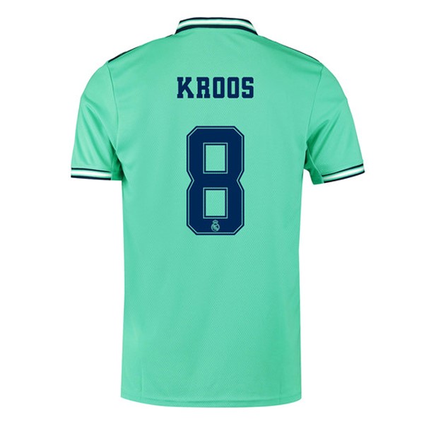Camiseta Real Madrid NO.8 Kroos Tercera equipación 2019-2020 Verde